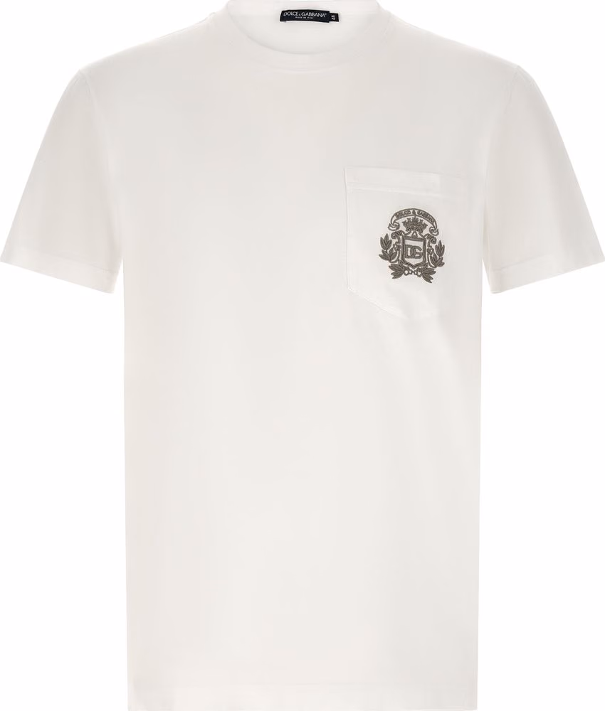 Dolce & Gabbana White Cotton T-Shirt