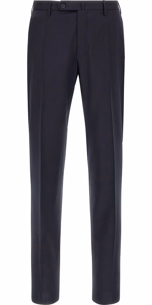 Incotex Blue Virgin Wool Dress Pants