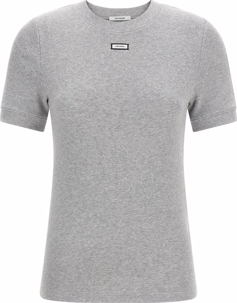 Entire Studios Gray Cotton T-Shirt