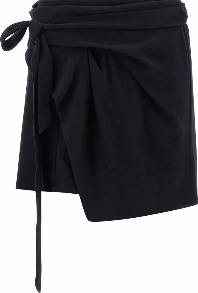 Isabel Marant Black Cotton Long Skirt