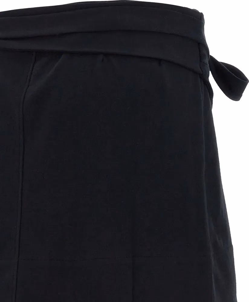 Isabel Marant Black Cotton Long Skirt