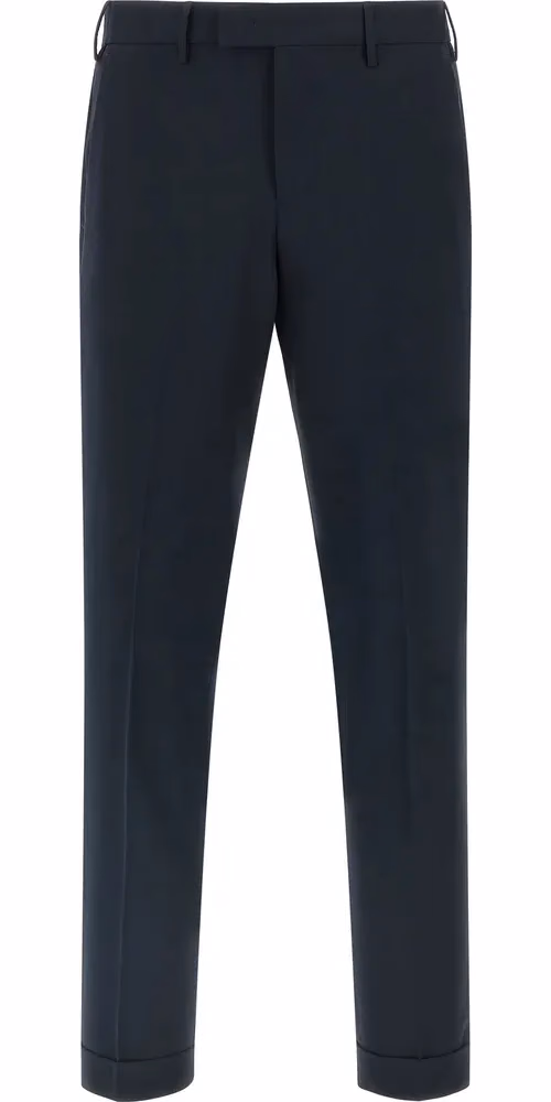 PT Torino Blue Virgin Wool Dress Pants