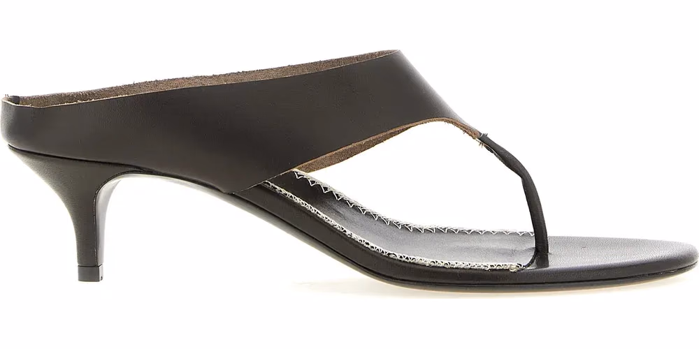 Magda Butrym Brown Leather Stiletto Heel Sandals