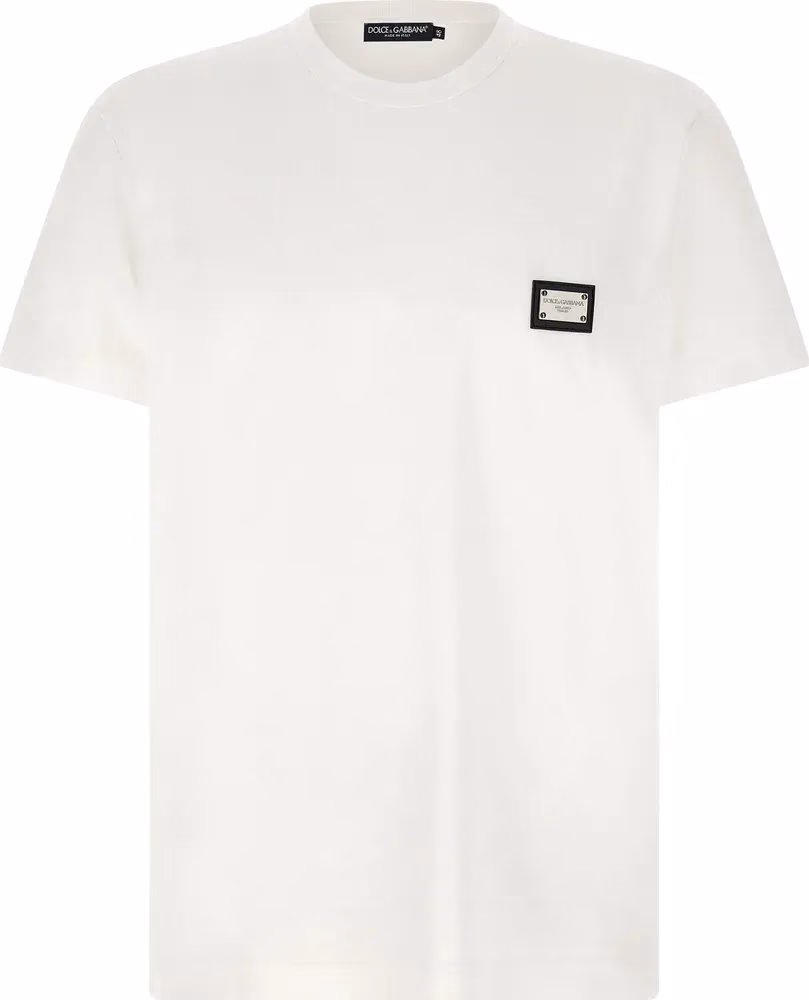 Dolce & Gabbana White Cotton T-Shirt