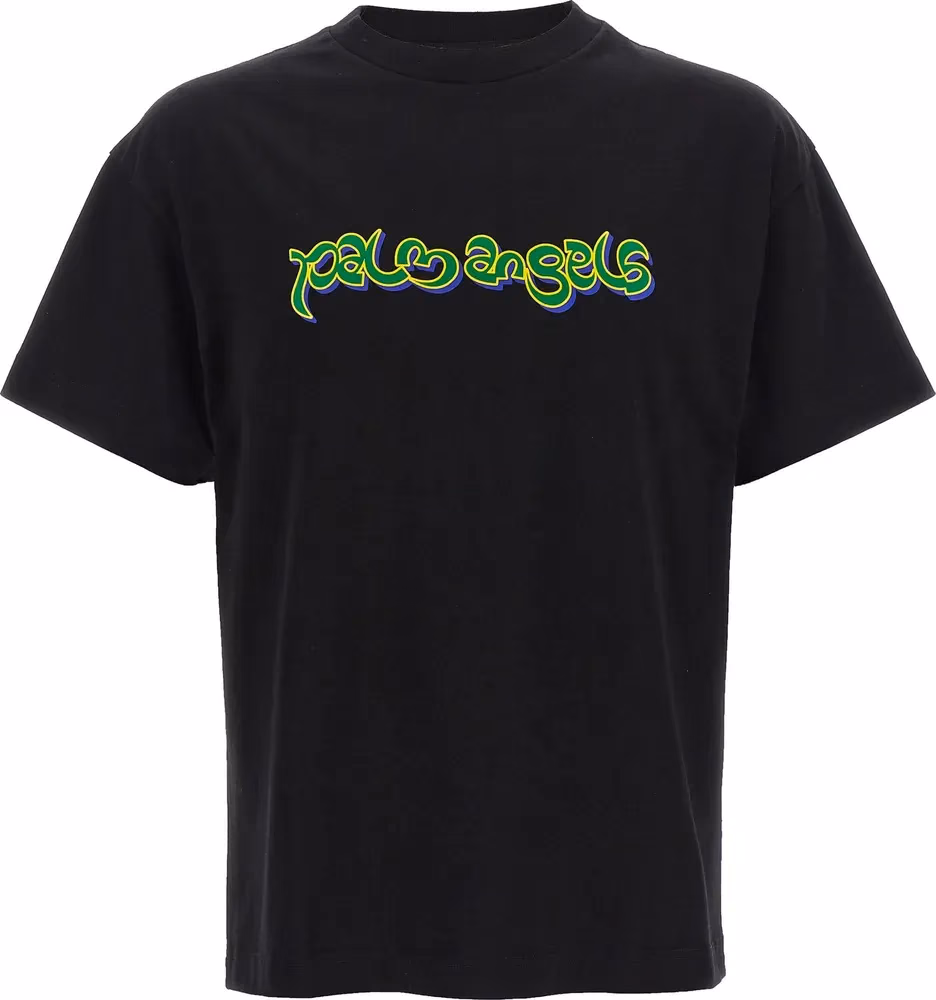 Palm Angels Black Cotton T-Shirt