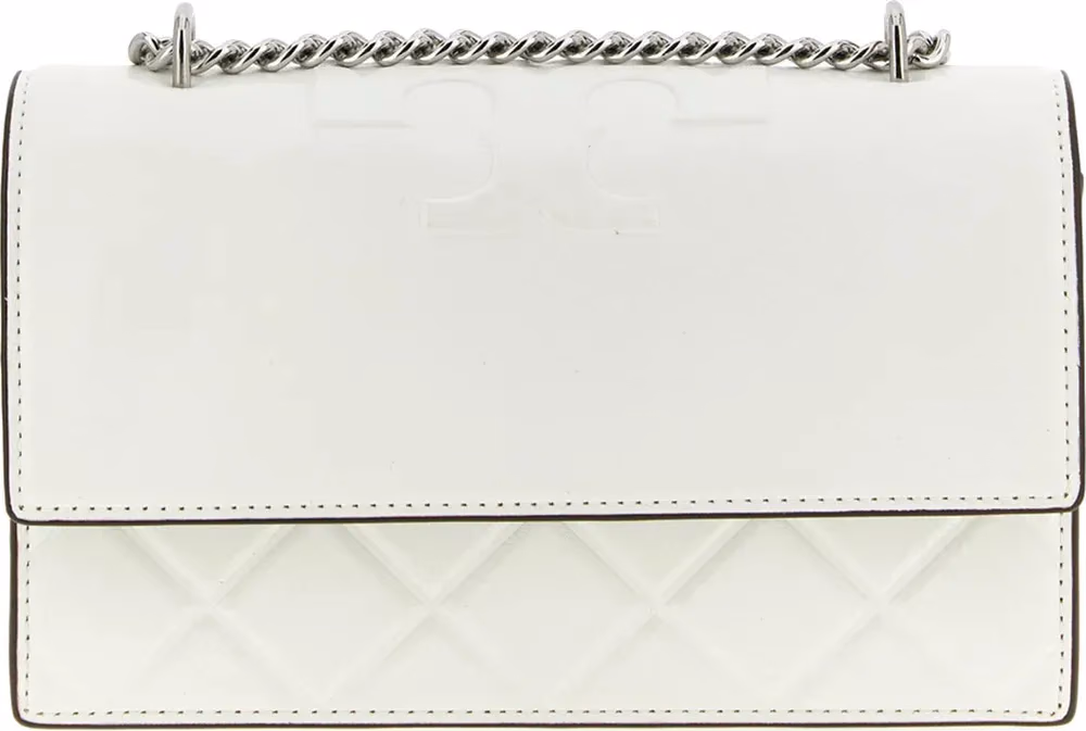 Tory Burch White Goatskin Crossbody Bag