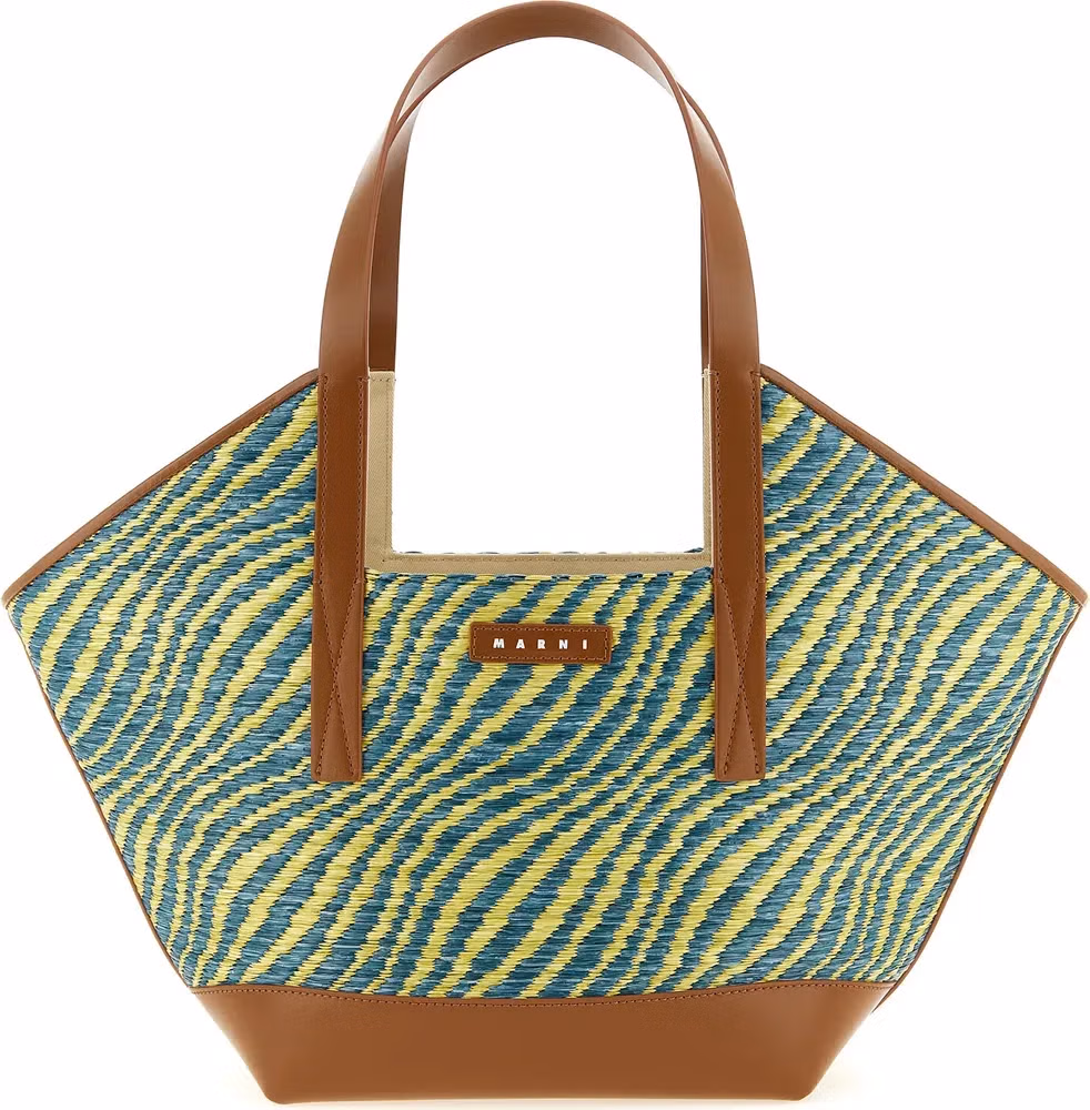 Marni Bicolor Polyamide Tote Bag