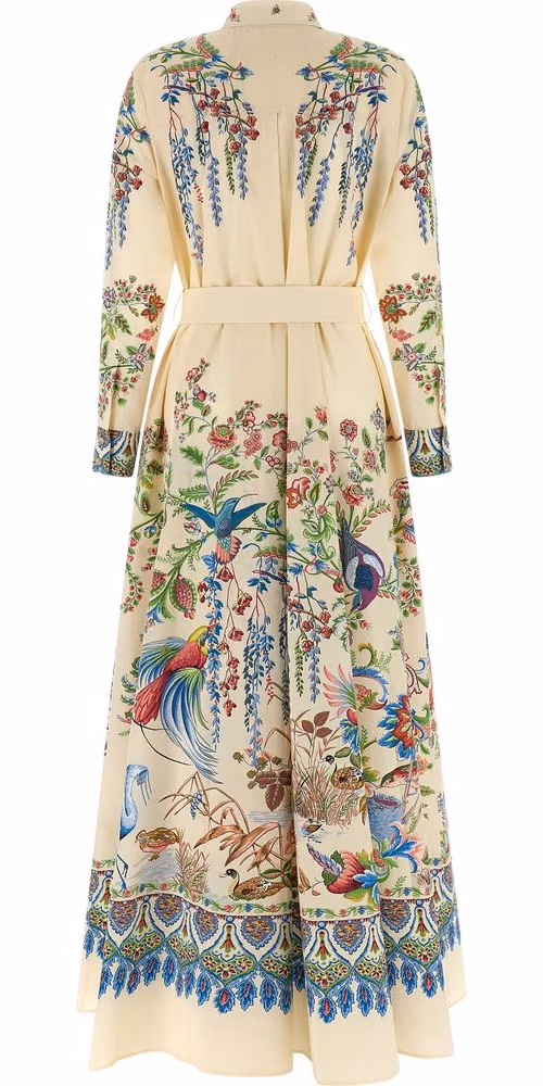 Etro Multicolor Cotton Long Dress