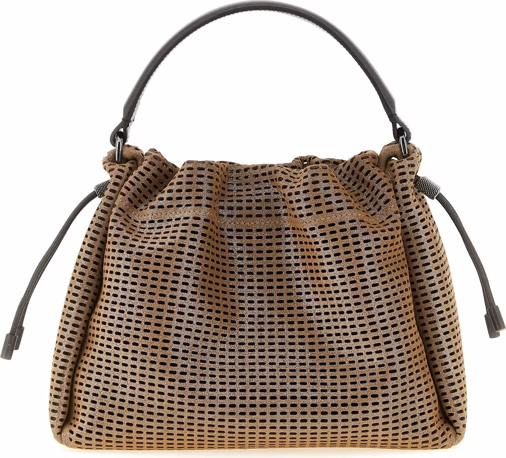 Brunello Cucinelli Brown Calfskin Handbag