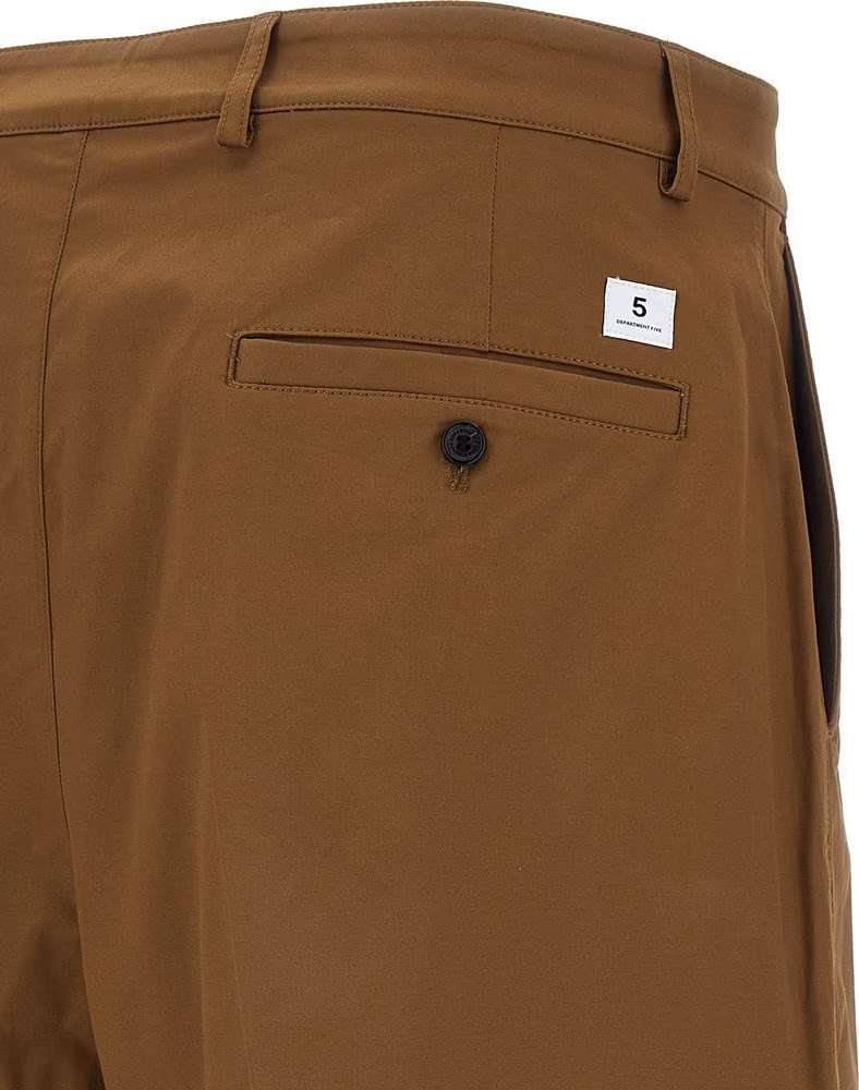 Department 5 Brown Cotton Bermuda Shorts