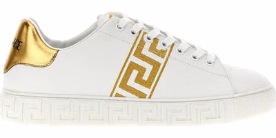 Gold Polyamide Low Top Sneakers