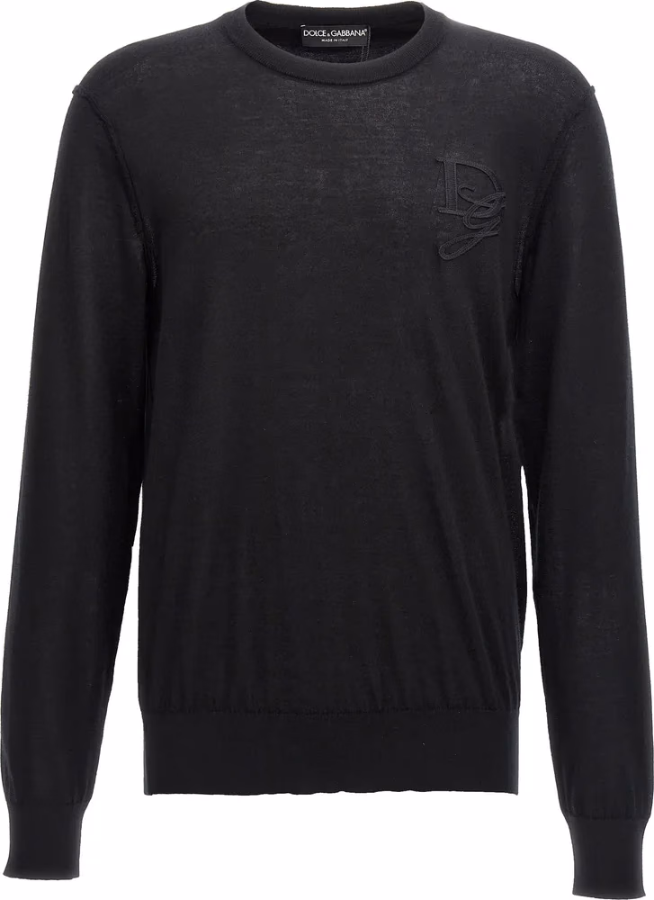Dolce & Gabbana Black Cashmere Cardigan
