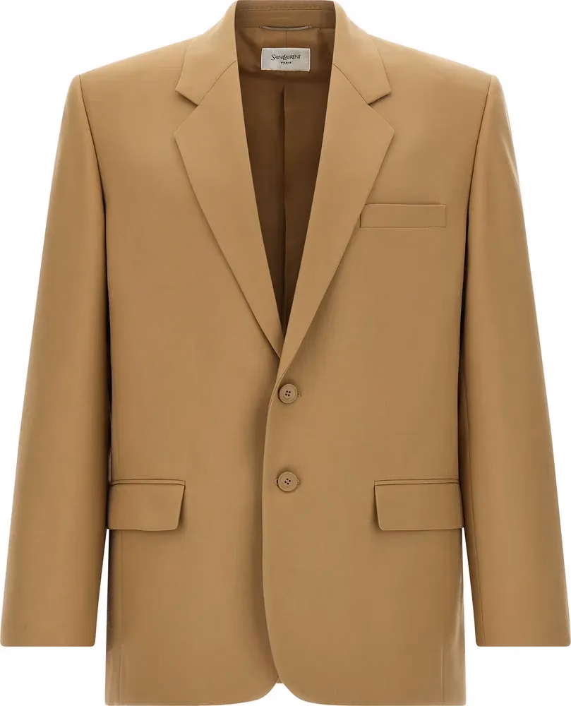 Saint Laurent Beige Wool Blazer