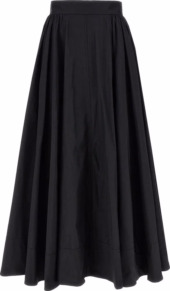 The Andamane Black Polyester Mini Skirt