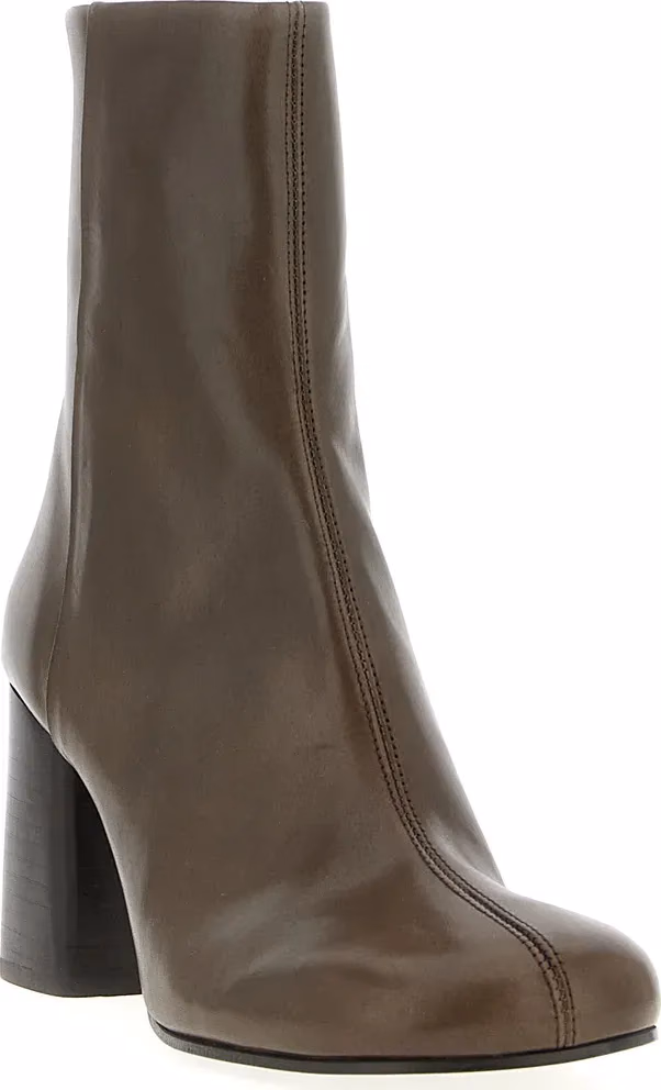 Lemaire Brown Calfskin Ankle Boots