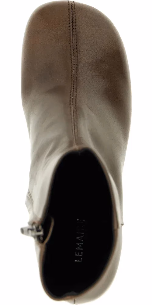 Lemaire Brown Calfskin Ankle Boots
