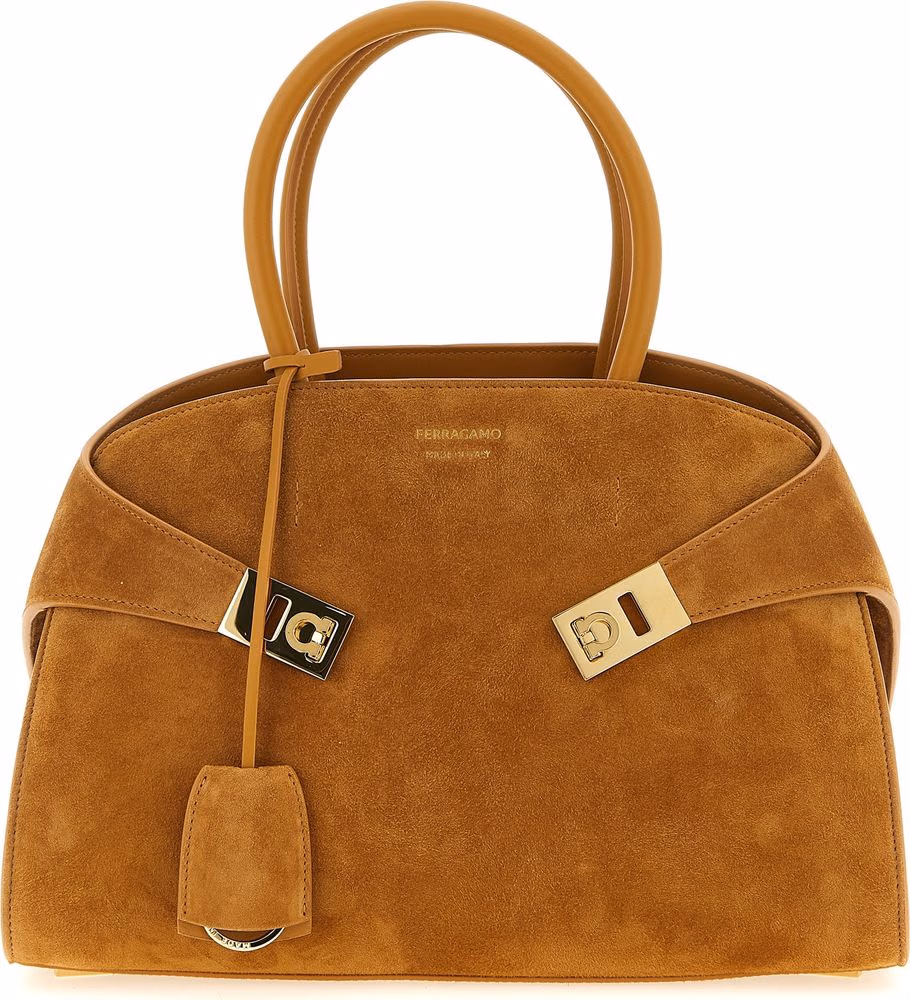 Ferragamo Beige Goatskin Handbag