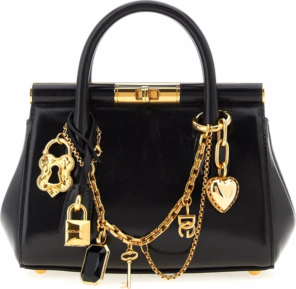 Dolce & Gabbana Black Calfskin Handbag