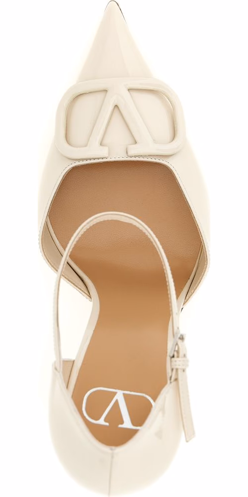 Valentino Garavani White Calfskin High Heel Pumps