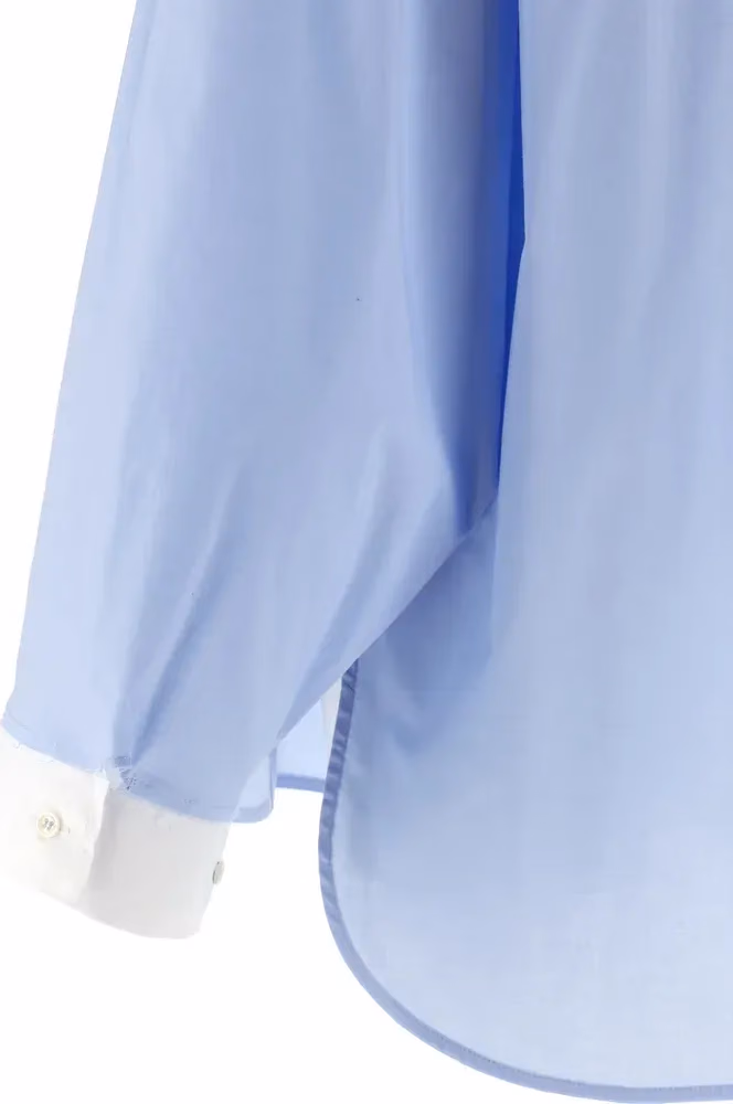 MAISON JEJIA Blue Cotton Blouse
