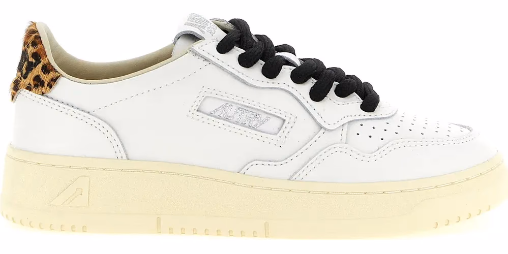 Autry Brown Cowhide Low Top Sneakers