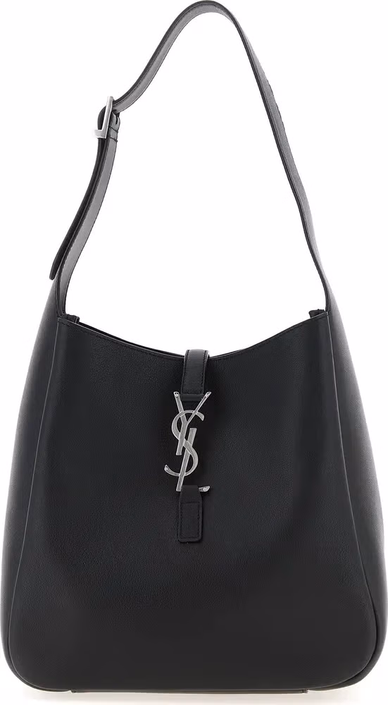 Saint Laurent Black Calfskin Shoulder Bag