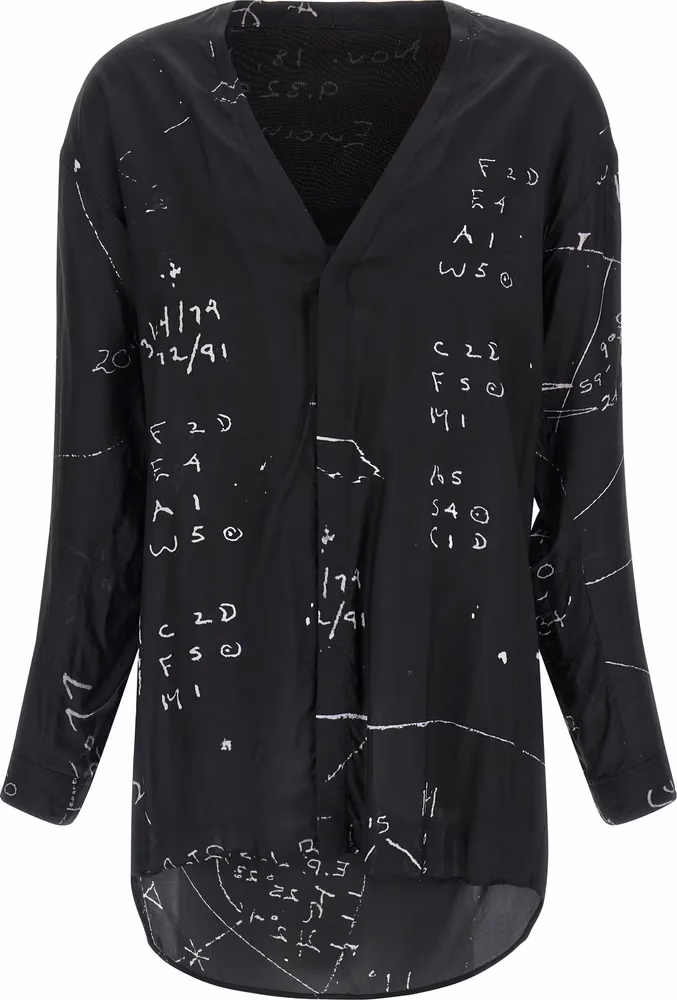 Rick Owens Black Viscose Blouse