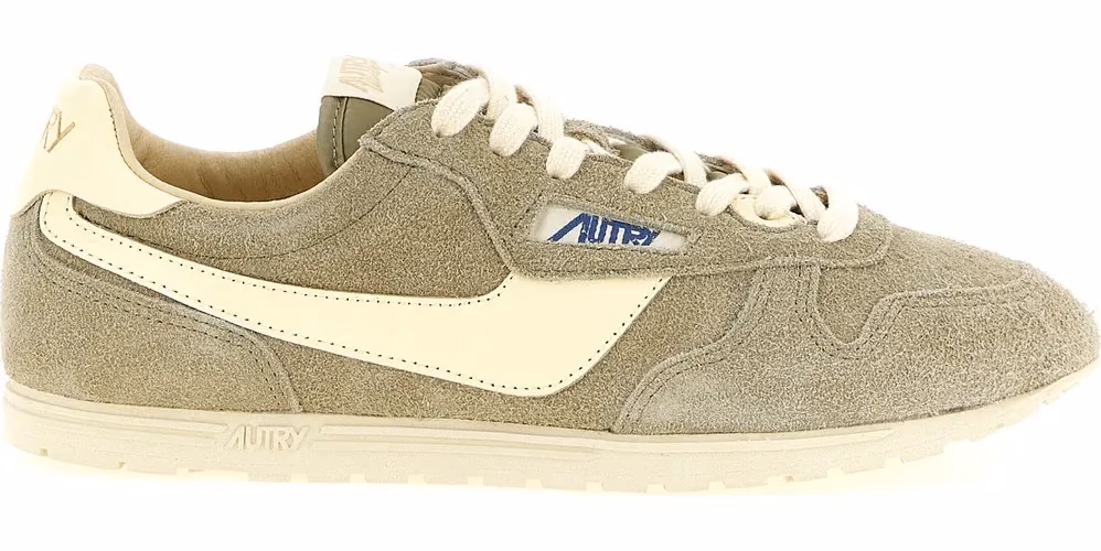 Autry Gray Cowhide Athletic Sneakers