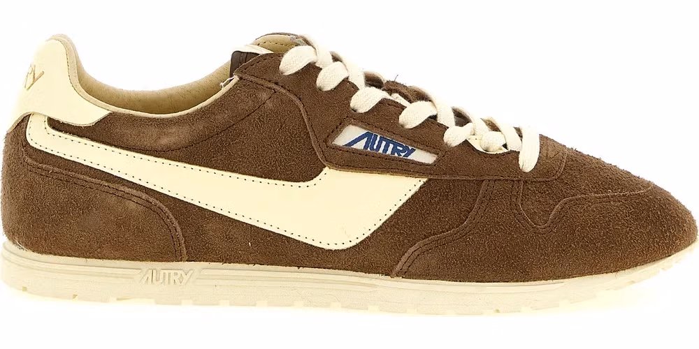 Autry Brown Cowhide Athletic Sneakers