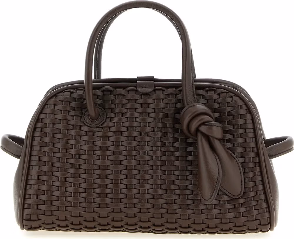 Jacquemus Brown Cotton Handbag