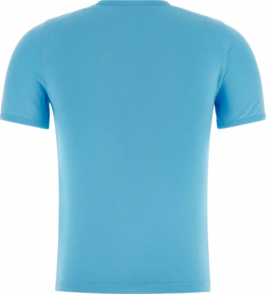Courrèges Blue Cotton T-Shirt