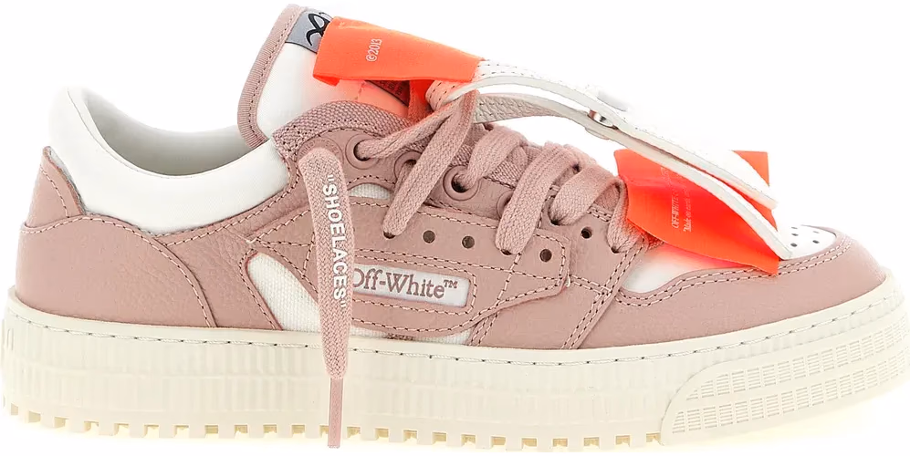 Off-White Multicolor Leather Low Top Sneakers
