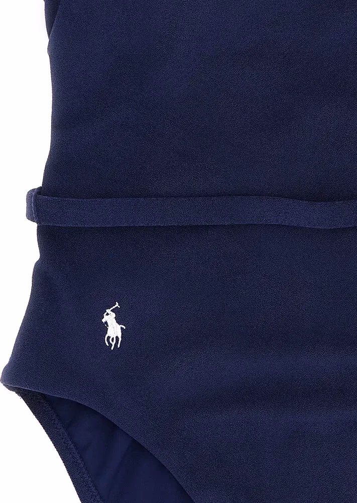 Polo Ralph Lauren Blue Polyester One-Piece Swimsuit