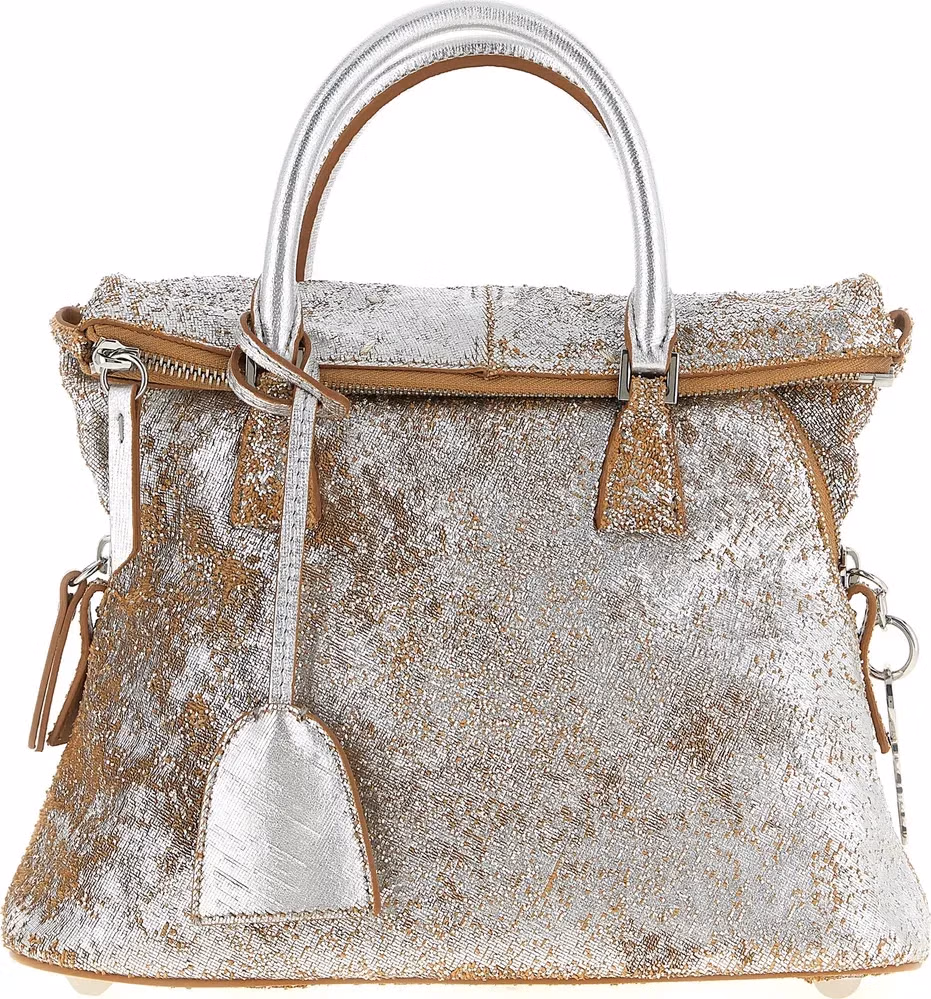 Maison Margiela Silver Lambskin Handbag