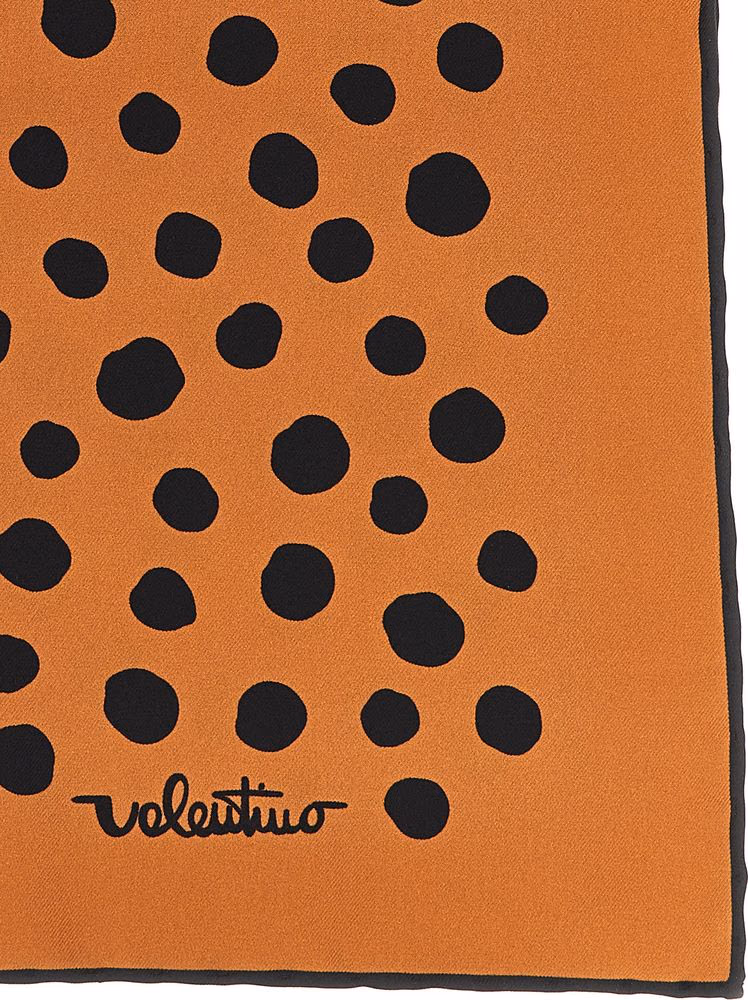 Valentino Garavani Brown Silk Scarf