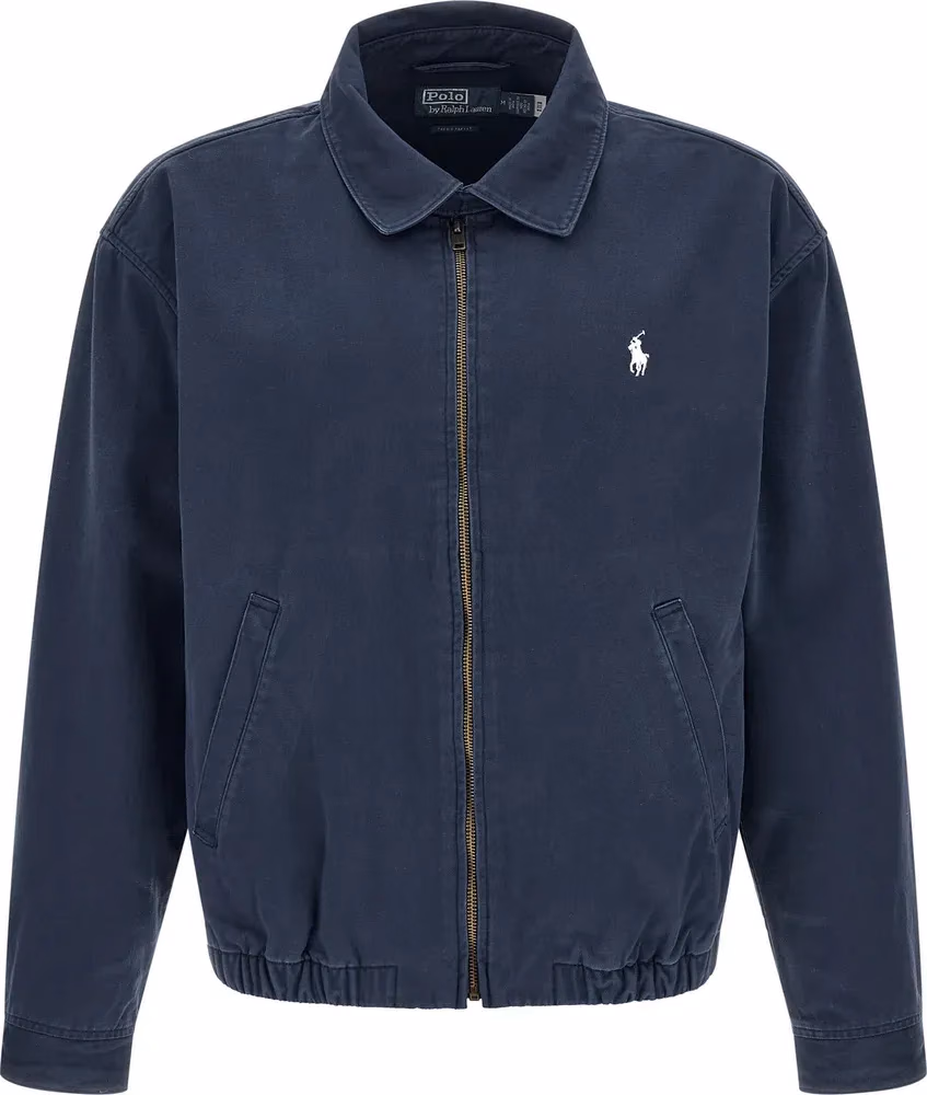 Polo Ralph Lauren Blue Cotton Full-Length Jacket