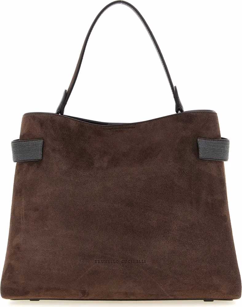 Brunello Cucinelli Brown Calfskin Handbag