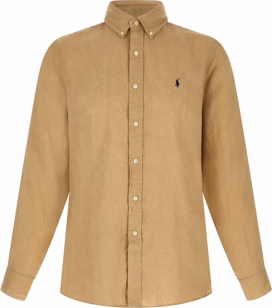 Polo Ralph Lauren Beige Linen Blouse