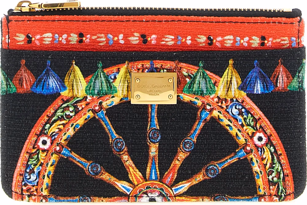 Dolce & Gabbana Multicolor Cotton Cardholder