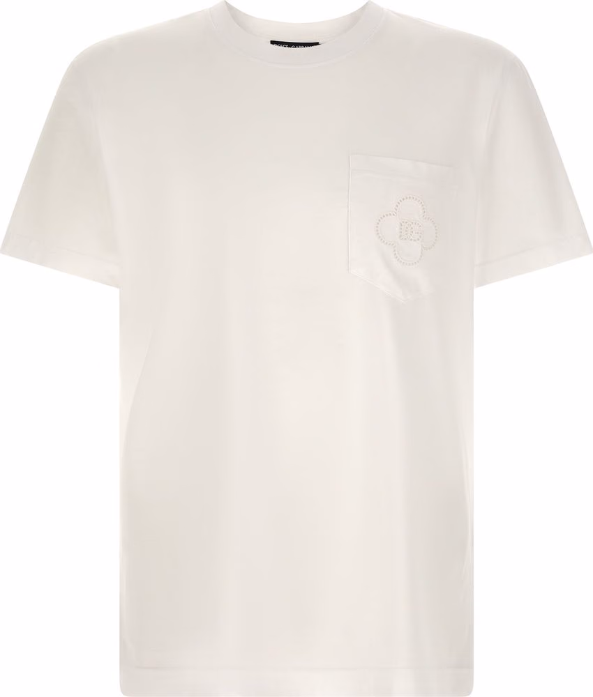 Dolce & Gabbana White Cotton T-Shirt