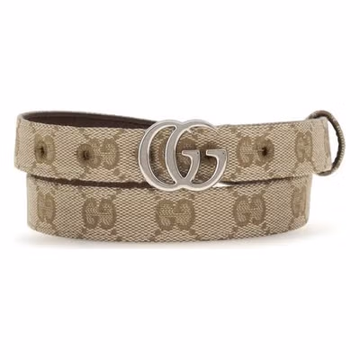 Beige Fabric Thin Belt