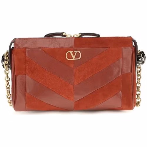 Valentino Garavani Multicolor Calf Leather Bos Taurus Shoulder Bag