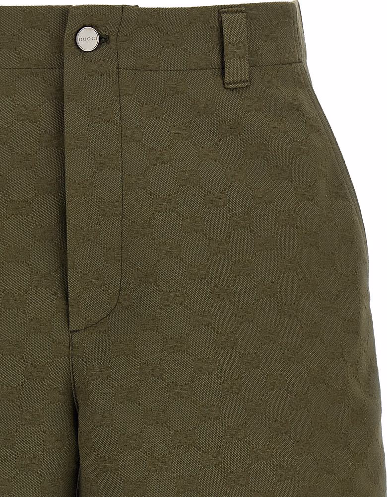 Gucci Bicolor Cotton Bermuda Shorts