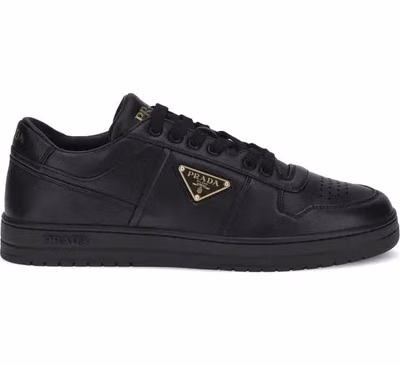 Black Calf Leather Bos Taurus Low Top Sneakers