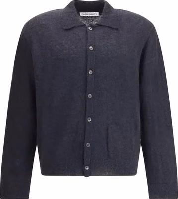 Black Alpaca Vicugna Pacos Cardigan
