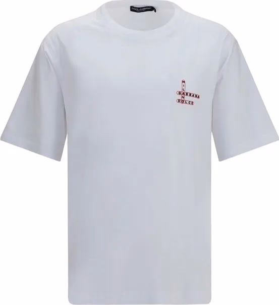Dolce & Gabbana White Cotton T-Shirt