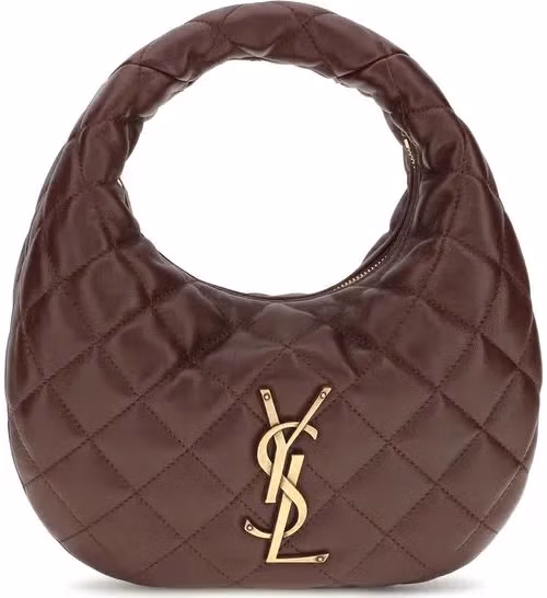 Saint Laurent Brown Lamb Ovis Aries Aries Handbag