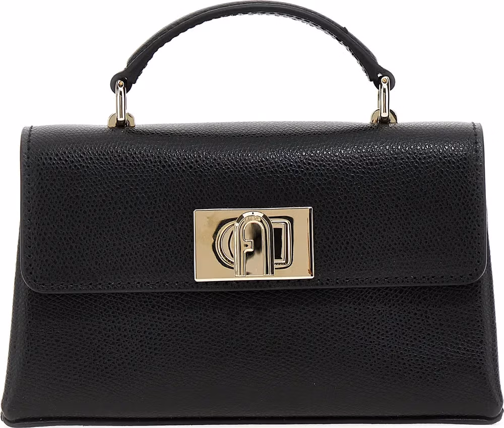 Furla Black Leather Crossbody Bag