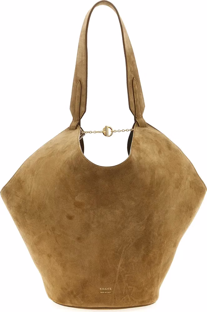 Khaite Brown Calfskin Tote Bag