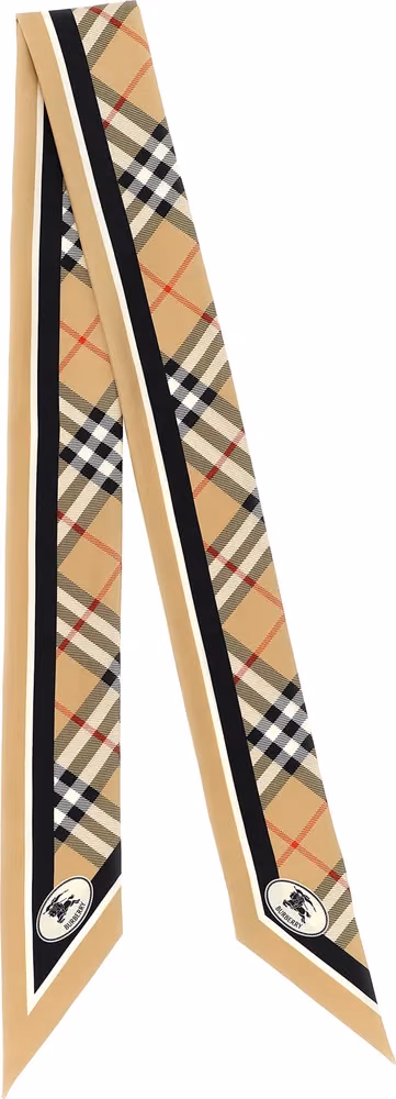 Burberry Beige Satin Foulard